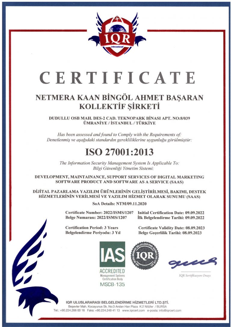 ISO Certificates