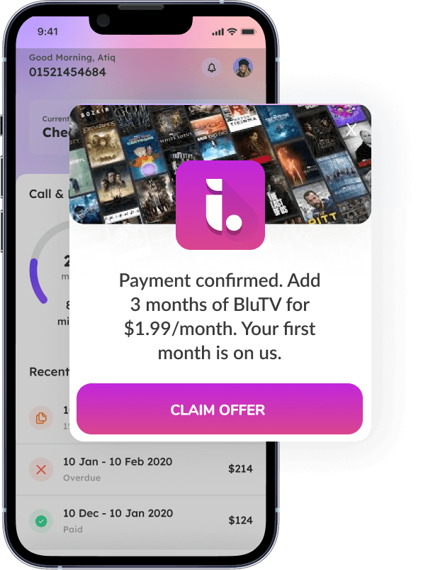 Present the next offer right after payment clears