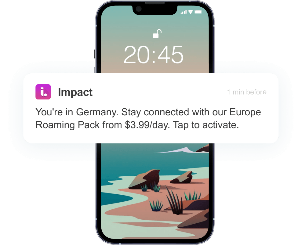 Trigger roaming offers the second they cross a border